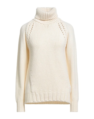 FABIANA FILIPPI Polo neck Cream 75% Virgin Wool, 15% Silk, 10% Cashmere