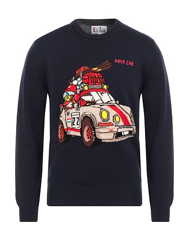 MC2 SAINT BARTH Jumper APRÈS-SKI COLLECTION CRYPTO PUPPETS Midnight blue 40% Wool, 25% Viscose, 25% Polyamide, 10% Cashmere