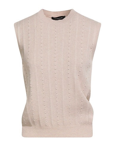 FABIANA FILIPPI Maglia Gilet Beige 75% Lana Vergine, 15% Seta, 10% Cachemire