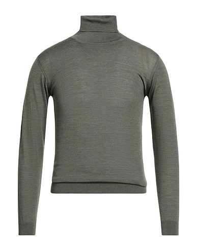 WOOL & CO Dolcevita Verde militare 100% Lana Merino