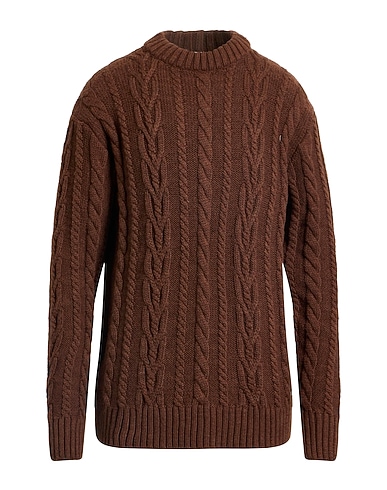GAëLLE Paris Jumper Chocolate brown 74% Cotton, 26% Polyester