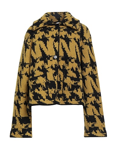 DRIES VAN NOTEN Cardigan Mustard 60% Alpaca wool, 25% Merino Wool, 15% Polyamide