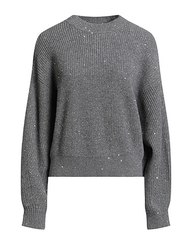 BRUNELLO CUCINELLI Jumper Charcoal 47% Cashmere, 47% Wool, 4% Polyester, 2% Polyamide