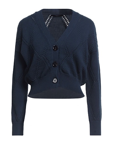 WEEKEND MAX MARA Cardigan Midnight blue 62% Cotton, 38% Polyamide
