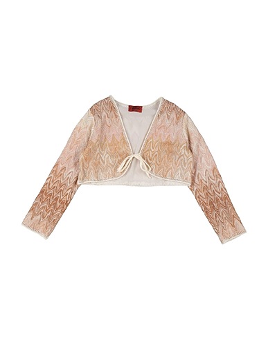MISSONI KIDS Shrug Gold 75% Rayon, 16% Cupro, 9% Polyester
