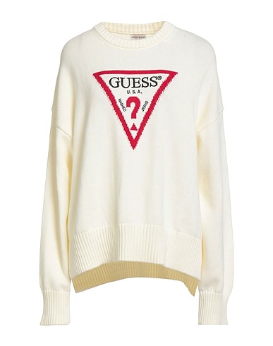 GUESS Jumper JEANS Ivory 100% Cotton