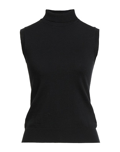 SPORTMAX Sleeveless sweater Black 100% Virgin Wool