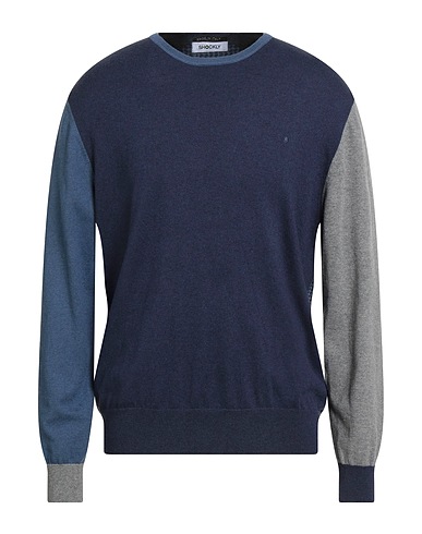SHOCKLY Jumper Navy blue 95% Cotton, 5% Cashmere