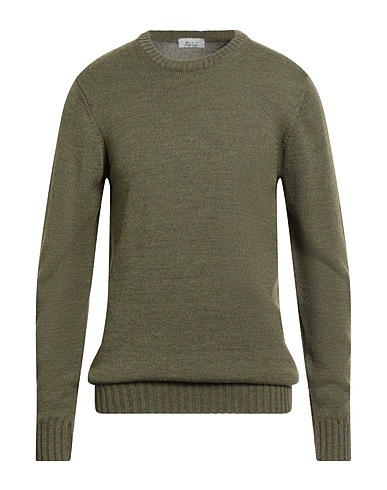 AVIGNON Jumper Military green 100% Merino Wool