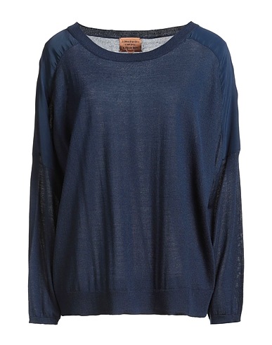 ALESSIA SANTI Jumper Navy blue 50% Acrylic, 50% Wool, Viscose, Silk