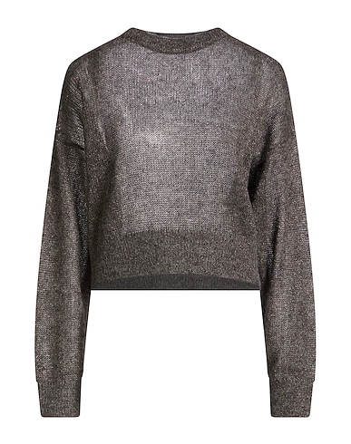 BRUNELLO CUCINELLI Jumper Charcoal 42% Mohair wool, 38% Polyamide, 12% Wool, 8% Metallic fiber