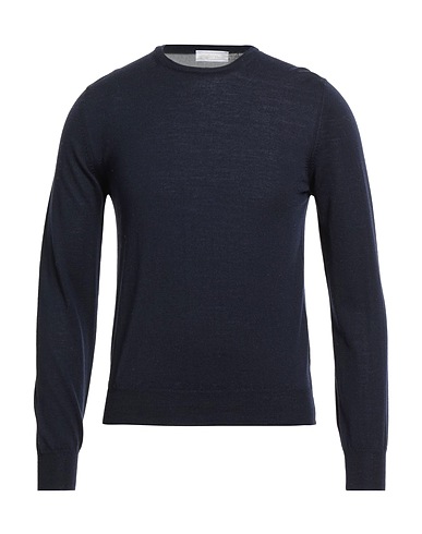 RICHARD OWE'N Jumper Midnight blue 100% Virgin Wool