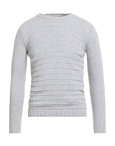 GREY DANIELE ALESSANDRINI Jumper Light grey 80% Linen, 20% Polyamide