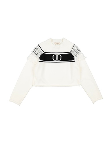 TWINSET Jumper White 50% Viscose, 25% Polyamide, 25% Polyester