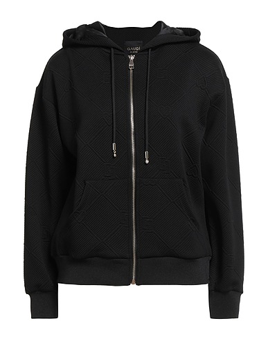 GAUDÌ Hoodie JEANS Schwarz 97% Polyester, 3% Elastan