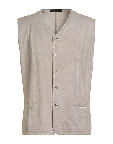VNECK Suit vest Beige 95% Cotton, 5% Elastane