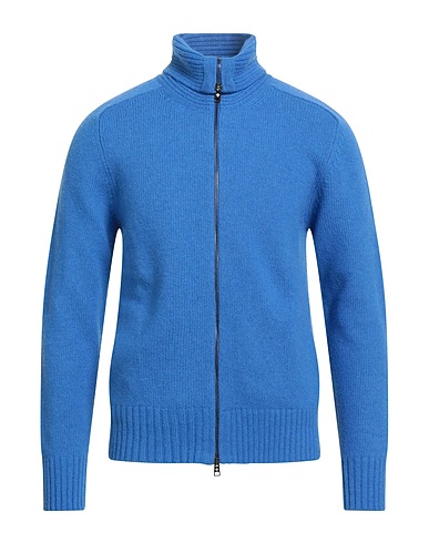 TAGLIATORE Pullover mit Zipper  Azurblau 80% Wolle, 20% Polyamid