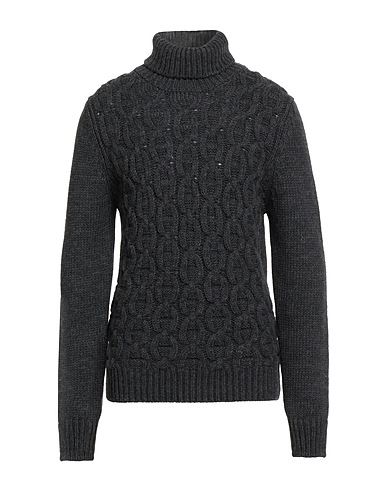 VNECK Turtleneck Charcoal 50% Virgin Wool, 50% Polyacrylic