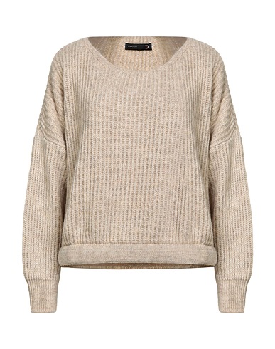 CAFèNOIR Sweater JEANS Beige 57% Acrylic, 29% Polyamide, 7% Viscose, 7% Wool