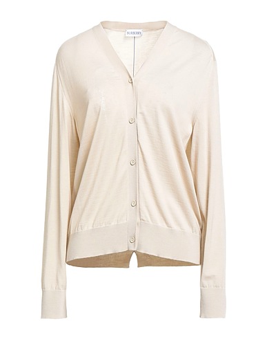 BURBERRY Cardigan Ivory 100% Wool, Polyamide, Elastane