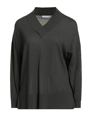 CARACTÈRE Jumper Green 50% Polyacrylic, 50% Wool