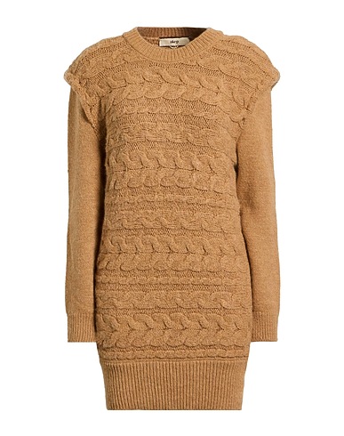 AKEP Sheath dress Camel 75% Acrylic, 10% Wool, 5% Alpaca wool, 5% Viscose, 5% Polyester