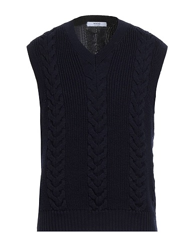 MASQ KNITWEAR Navy 100% Merino Wool