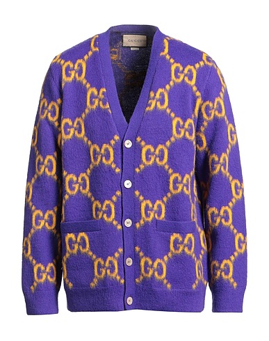 GUCCI Cardigan Purple 100% Wool