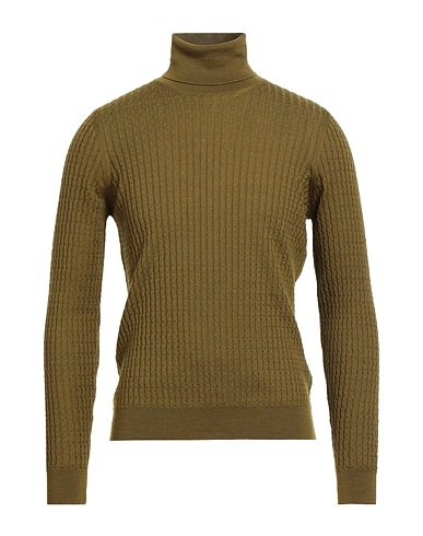 MASQ Turtleneck Military green 100% Merino Wool