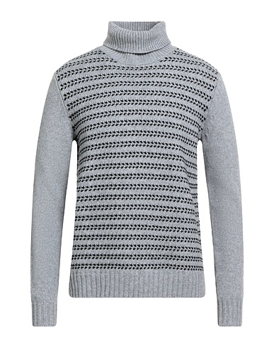ALPHA STUDIO Rollkragenpullover Grau 90% Wolle, 10% Kaschmir