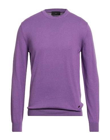 LIU •JO MAN Sweater Purple 85% Cotton, 15% Cashmere