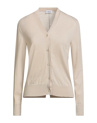 BURBERRY Strickjacke Beige 100% Wolle, Polyamid, Elastan