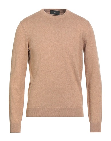 LIU •JO MAN Pullover Cammello 85% Cotone, 15% Cachemire