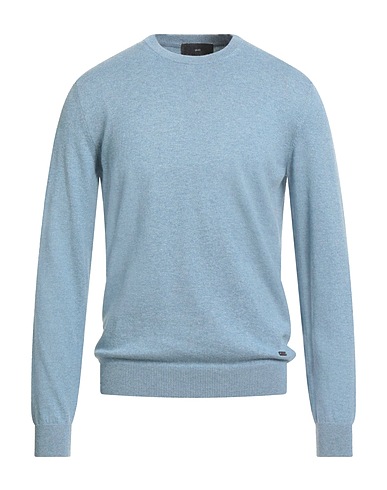 LIU •JO MAN Jumper Sky blue 85% Cotton, 15% Cashmere