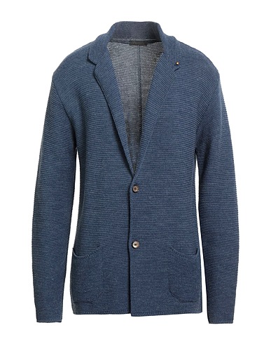 OUT/FIT Cardigan Slate blue 70% Acrylic, 30% Wool