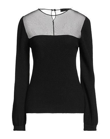 ICONA by KAOS Pullover Nero 40% Viscosa, 30% Poliammide, 25% Lana, 5% Cachemire, Poliestere