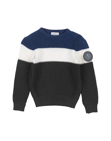 BIKKEMBERGS Sweater Navy 100% Cotton