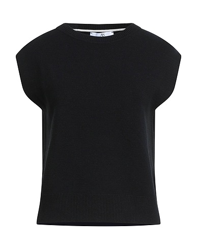 ANNA SERAVALLI Jumper Black 68% Viscose, 29% Acrylic, 3% Elastane