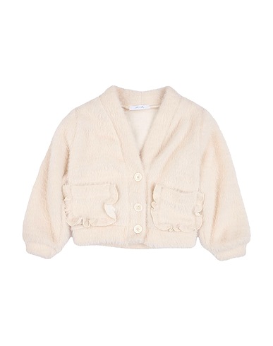 U+É Cardigan Avorio 55% Poliestere, 45% Poliammide