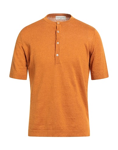 FILIPPO DE LAURENTIIS Sweater Rust 73% Linen, 27% Cotton