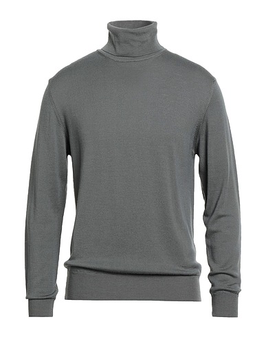 RETOIS Polo neck Military green 100% Merino Wool