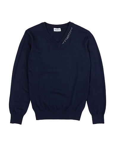 BIKKEMBERGS Sweater Midnight blue 50% Viscose, 35% Nylon, 15% Wool