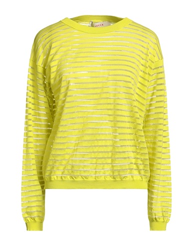 JUCCA Sweater Lime green 85% Cotton, 10% Polyamide, 5% Polyester