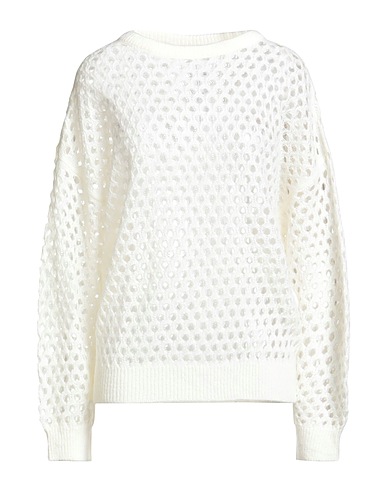 TWINSET Jumper White 55% Acrylic, 30% Polyamide, 10% Wool, 5% Mohair wool