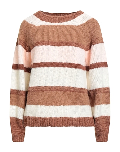 ONLY Jumper Brown 57% Recycled polyester, 43% Polyester