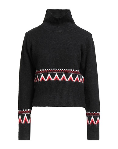 SILVIAN HEACH Turtleneck Black 78% Polyester, 13% Acrylic, 6% Wool, 3% Elastane
