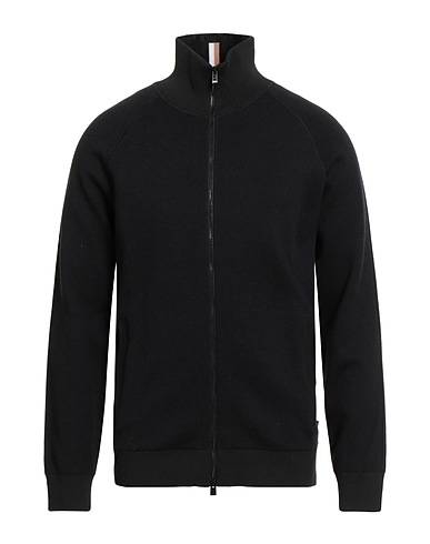 BOSS Cardigan Black 70% Cotton, 30% Virgin Wool, Polyester