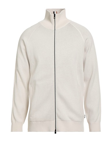 BOSS Pullover mit Zipper  Off white 70% Baumwolle, 30% Schurwolle, Polyester
