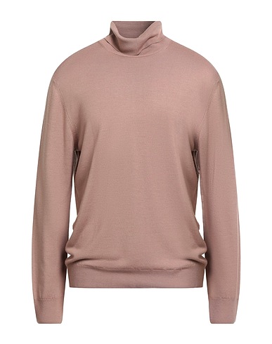 BOGLIOLI Polo neck Light brown 100% Virgin Wool