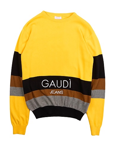 GAUDÌ Pullover Giallo 100% Cotone